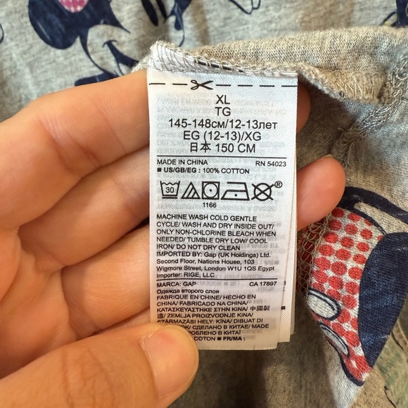 GAP Gray Kids Dress with Mickey Mouse Print - Picture 4 of 6